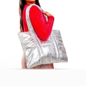 Bath & Body Works Shiny Silver Tote